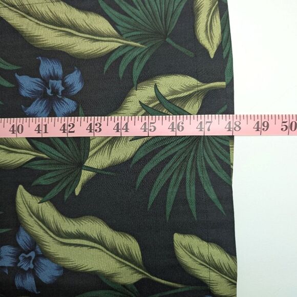 Pineapple Moon Tropical Print Silk Maxi Dress Sleeveless Medium Y2K Style - Picture 8 of 11